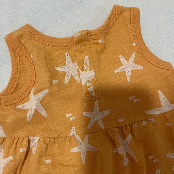 Little Co. by Lauren Conrad Orange Starfish Print Dress - Picture 4 of 4